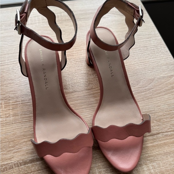 NEW Leather Loeffler Randall Women’s Mid Heel Sandal Genuine Leather - Picture 3 of 6